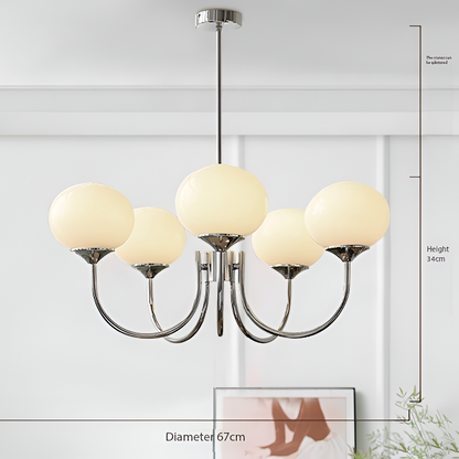 Lampe de plafond en lustre en guimauve