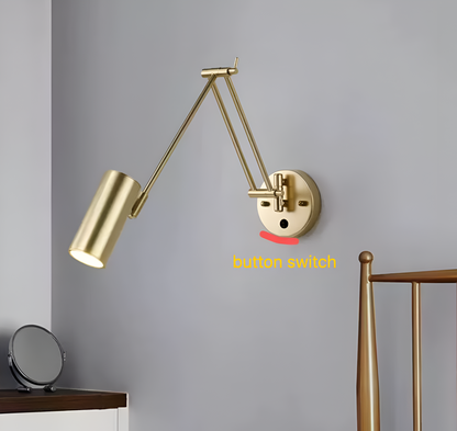 The Axis Adjustable Modern Metal Wall Sconce