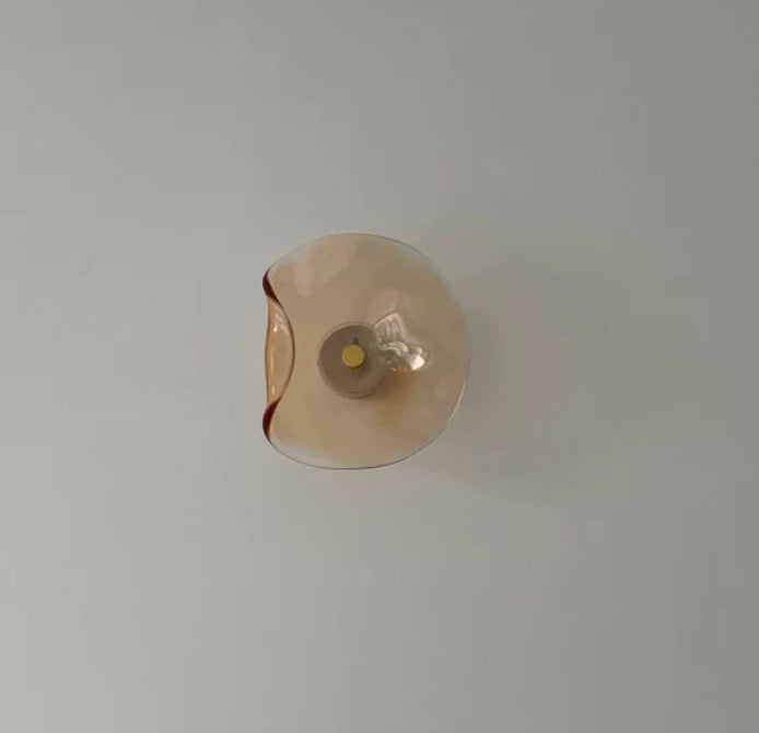 Nordische Gebogene Glas Japandi Stil Glas LED Wandleuchte
