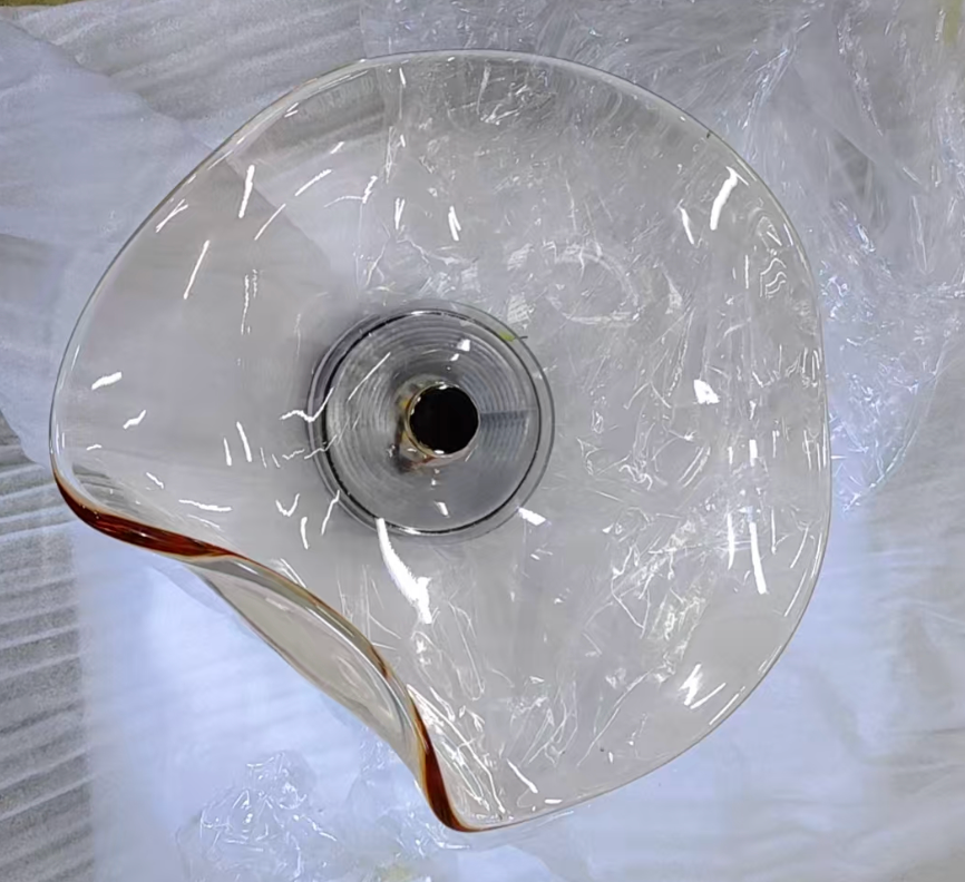 Nordische Gebogene Glas Japandi Stil Glas LED Wandleuchte