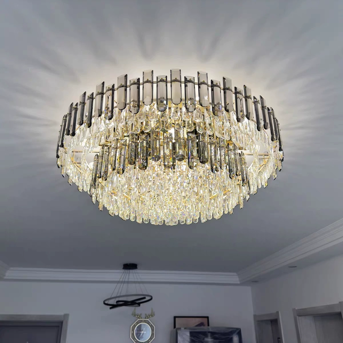 Gold Luxury Crystal Ceiling Chandelier