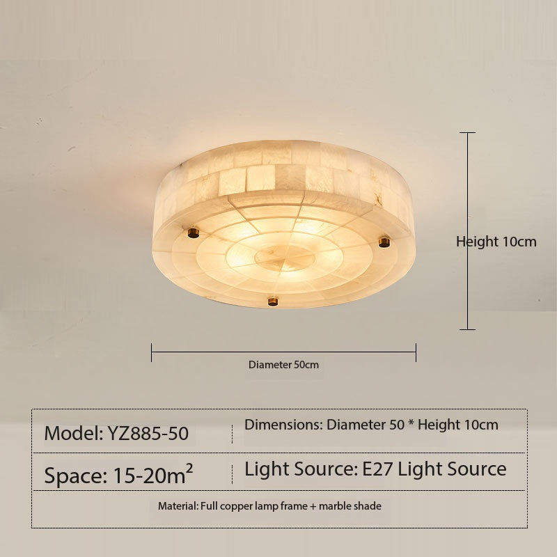 Maja Retro Alabaster Ceiling Light