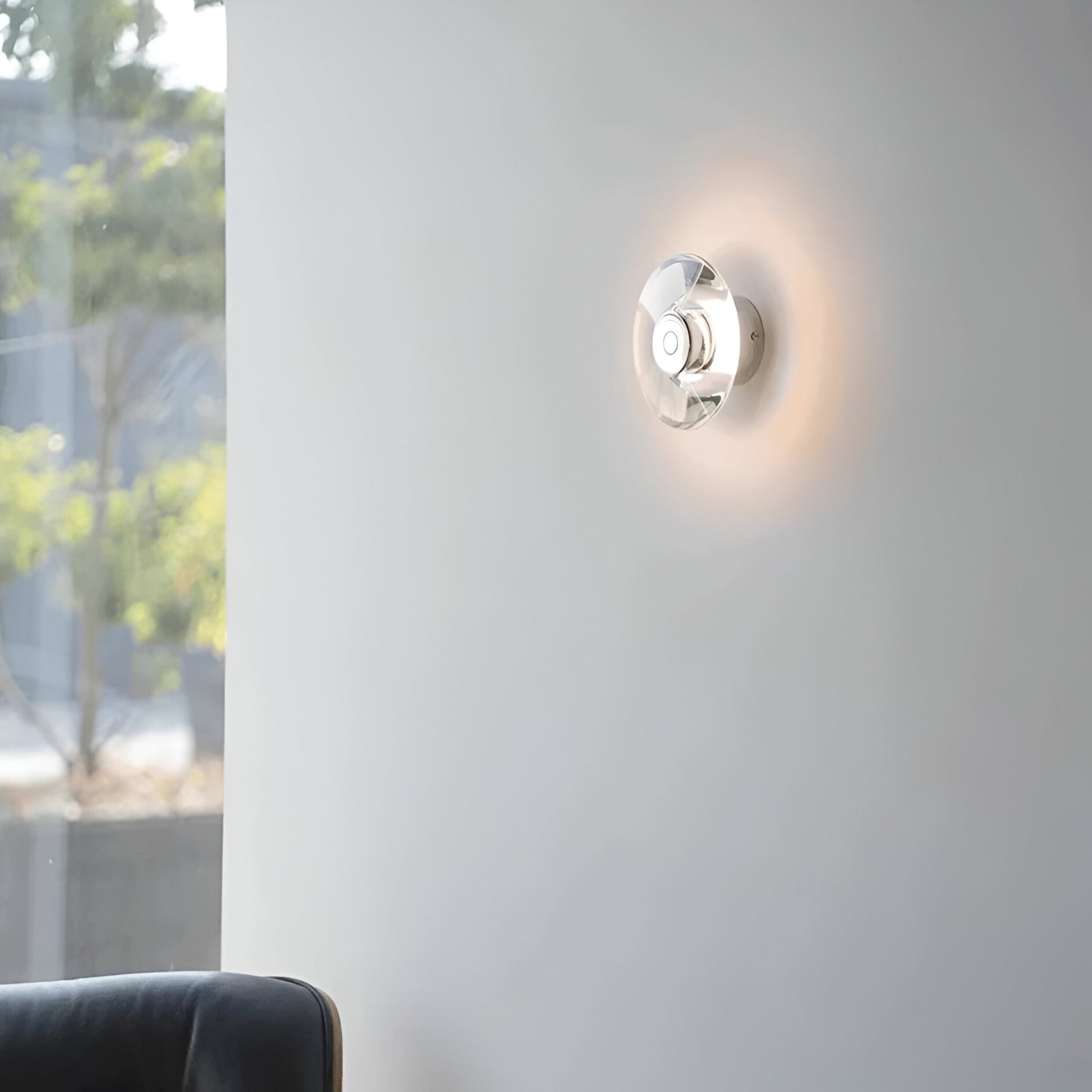 Italian Crystal Minimalist Clementine Wall Light