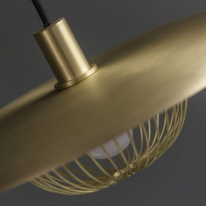 Lampe à suspension Kasa en métal et bois nordique