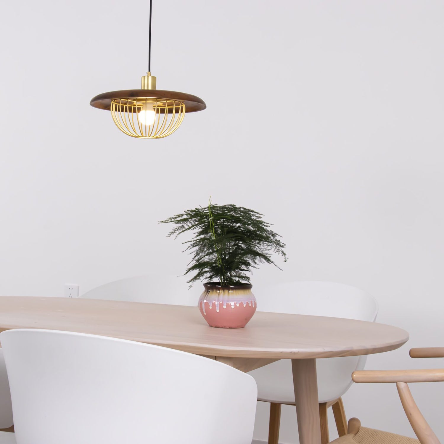 Wooden Metal Nordic Kasa Pendant Lamp