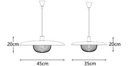 Houten Metalen Nordic Kasa Hanglamp