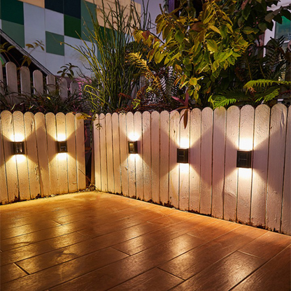 SolarGlow - Wireless LED Solar Wall Lamps Deluxe for a perfect atmosphere in your garden