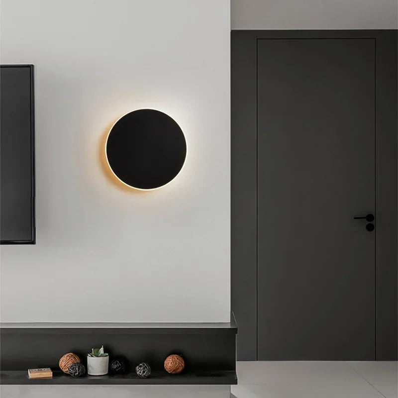 Modern Nordic Round LED Sensor Wall Lamp