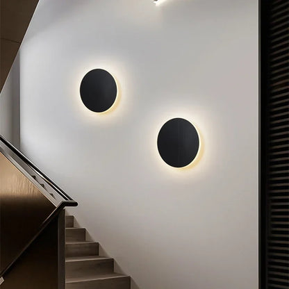 Modern Nordic Round LED Sensor Wall Lamp