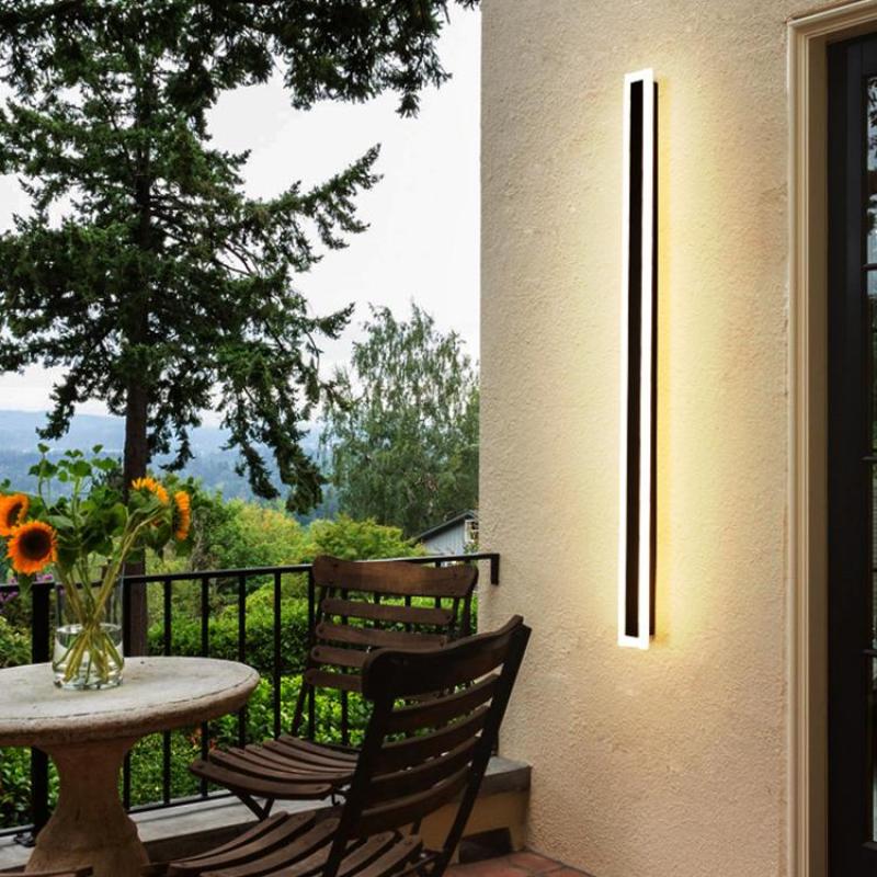 Edge Modern Outer Glow Linear Outdoor Light