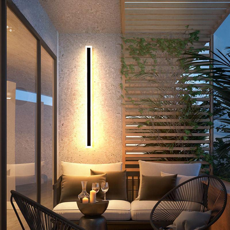 Edge Modern Outer Glow Linear IP65 WaterProof Outdoor Light