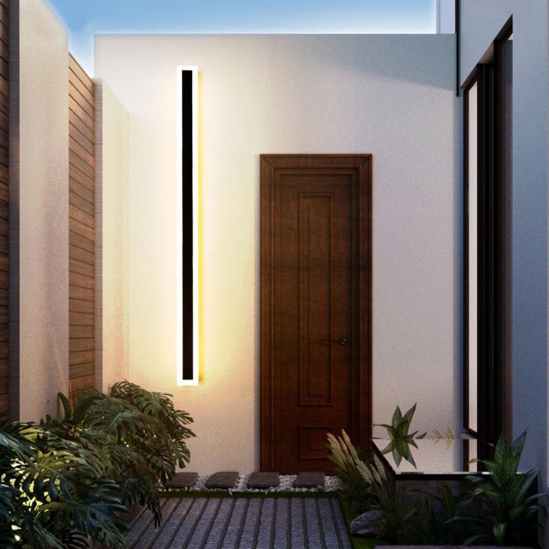 Edge Modern Outer Glow Linear Outdoor Light