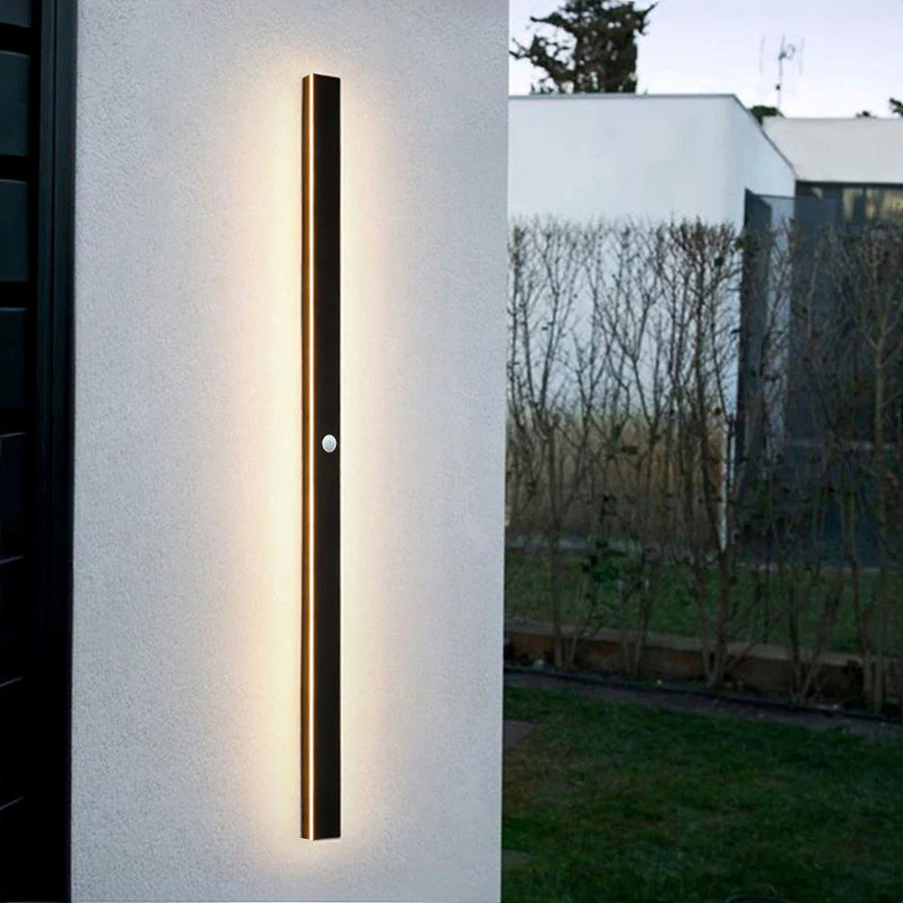 Lumière extérieure étanche IP65 linéaire minimaliste à ondulation de bord