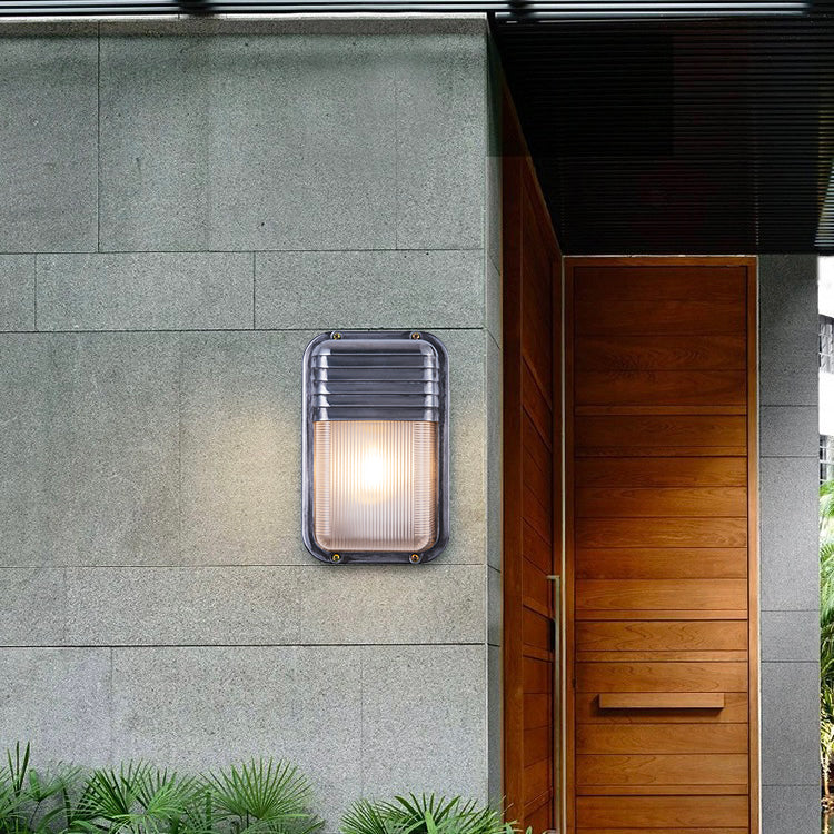 Orr Wall Lamp Geometric Modern Metal Glass  IP65 Waterproof Outdoor Lamp