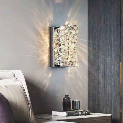 Laminated Crystal Wall Light