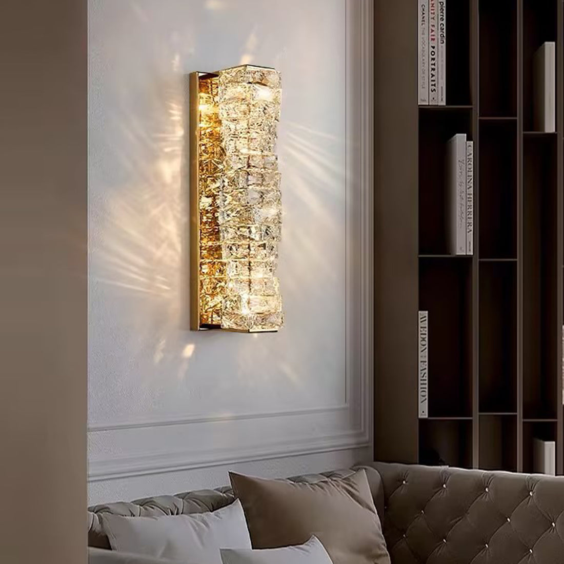 Laminated Crystal Wall Light