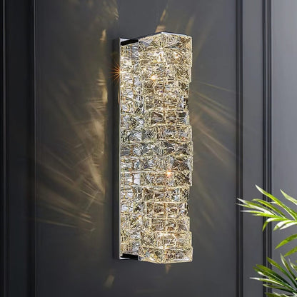 Laminated Crystal Wall Light