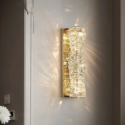 Laminated Crystal Wall Light