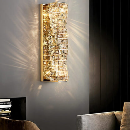 Laminated Crystal Wall Light