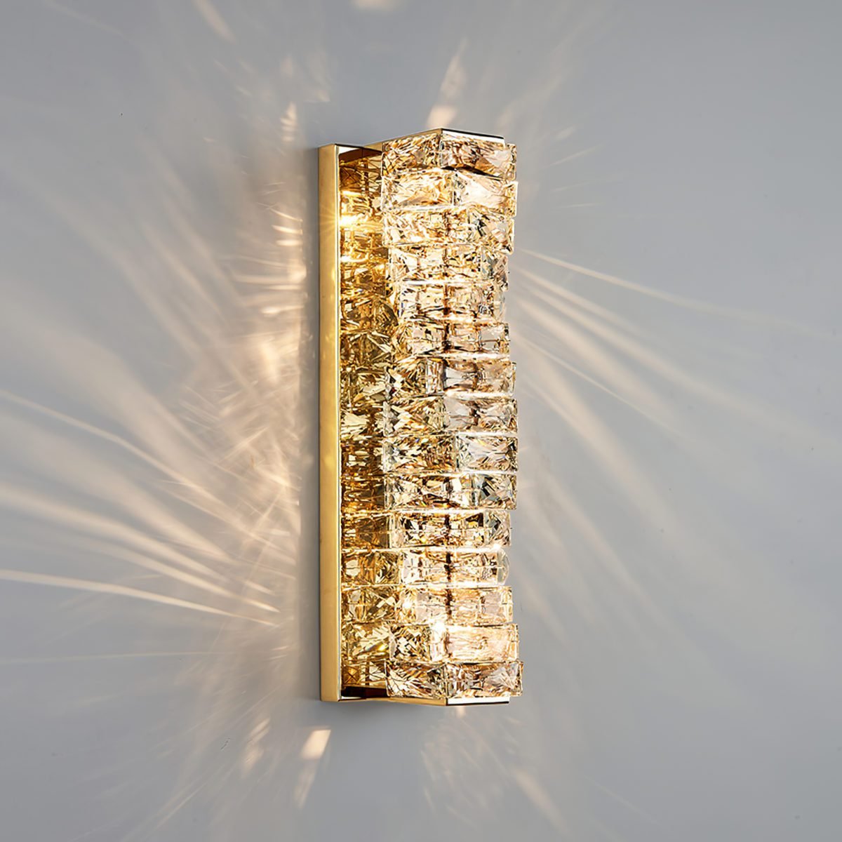 Laminated Crystal Wall Light