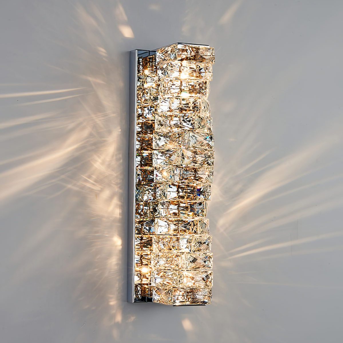 Laminated Crystal Wall Light