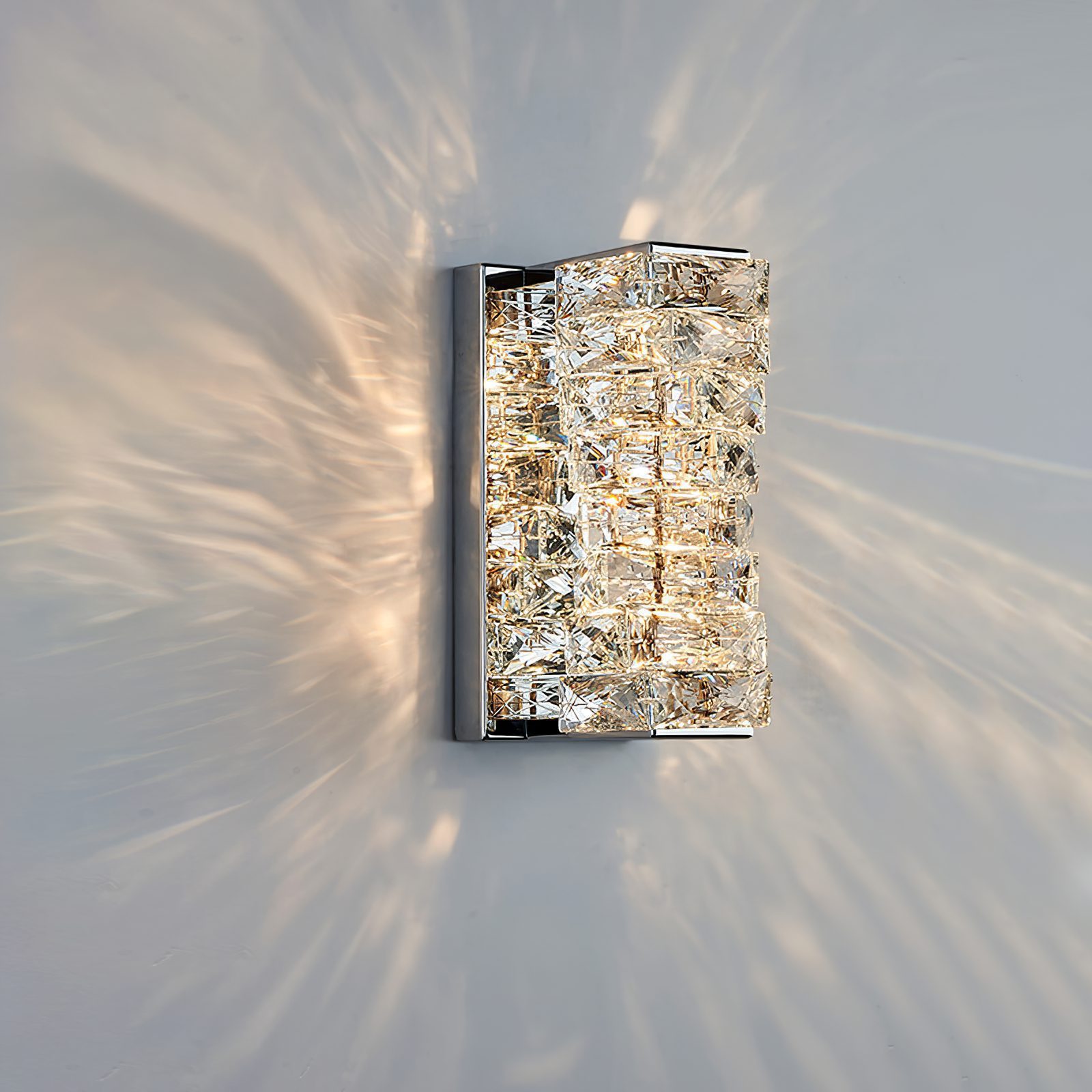 Laminated Crystal Wall Light