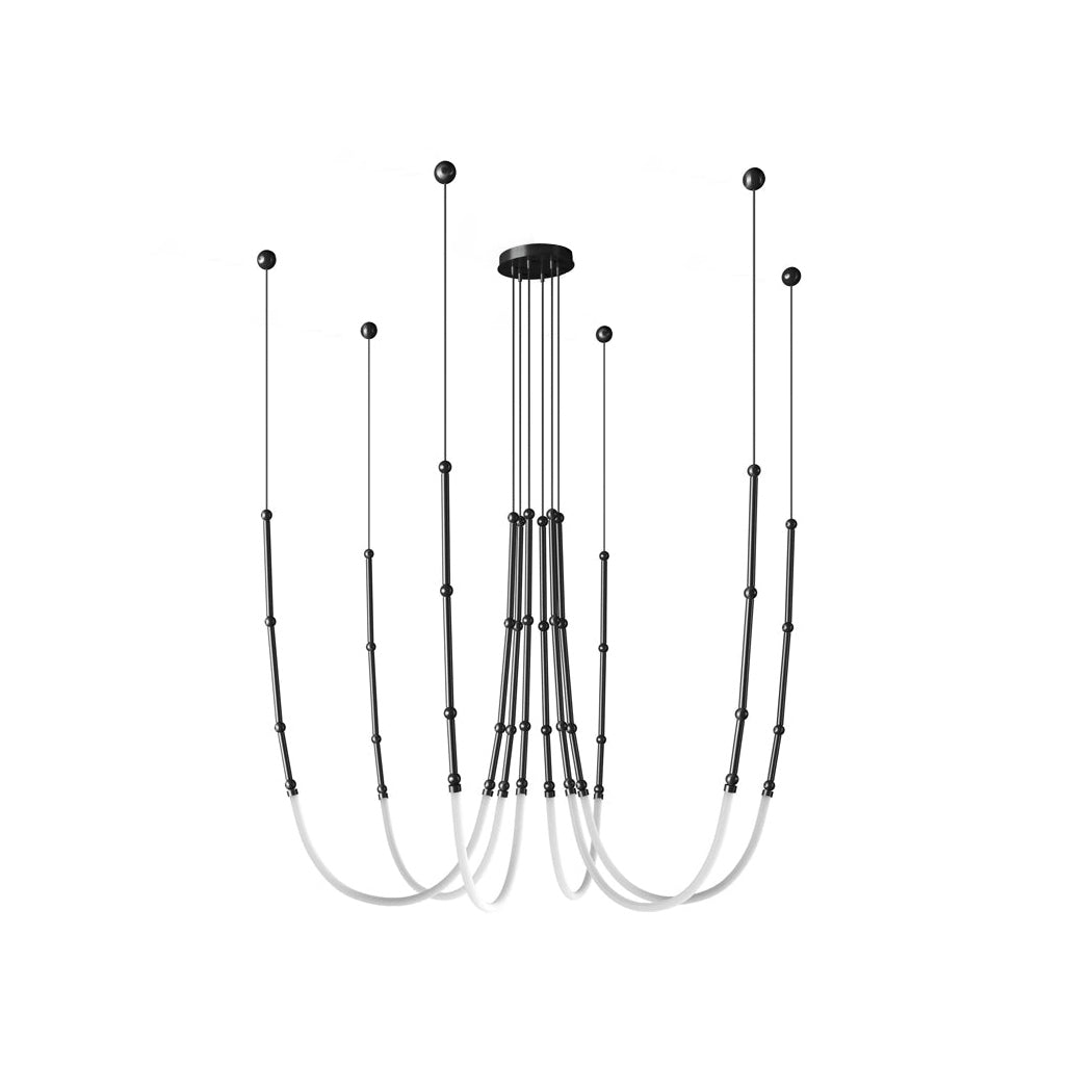 Leed Wabi Sabi Sculptural Silicone LED Luxury Chandelier