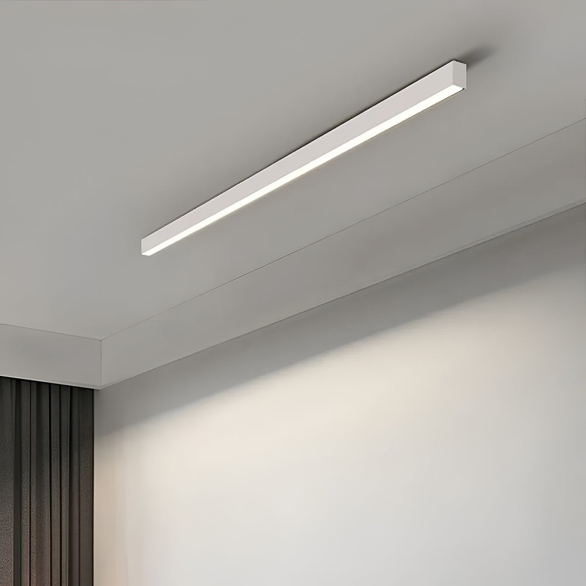 Althea Nordic Linear Aluminium Acrylic LED Ceiling Light