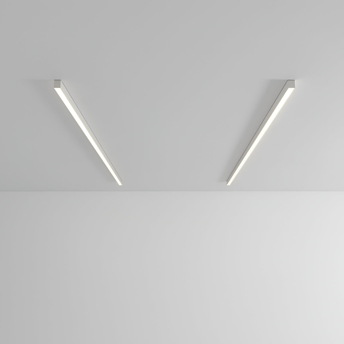 Althea Nordic Linear Aluminium Acrylic LED Ceiling Light