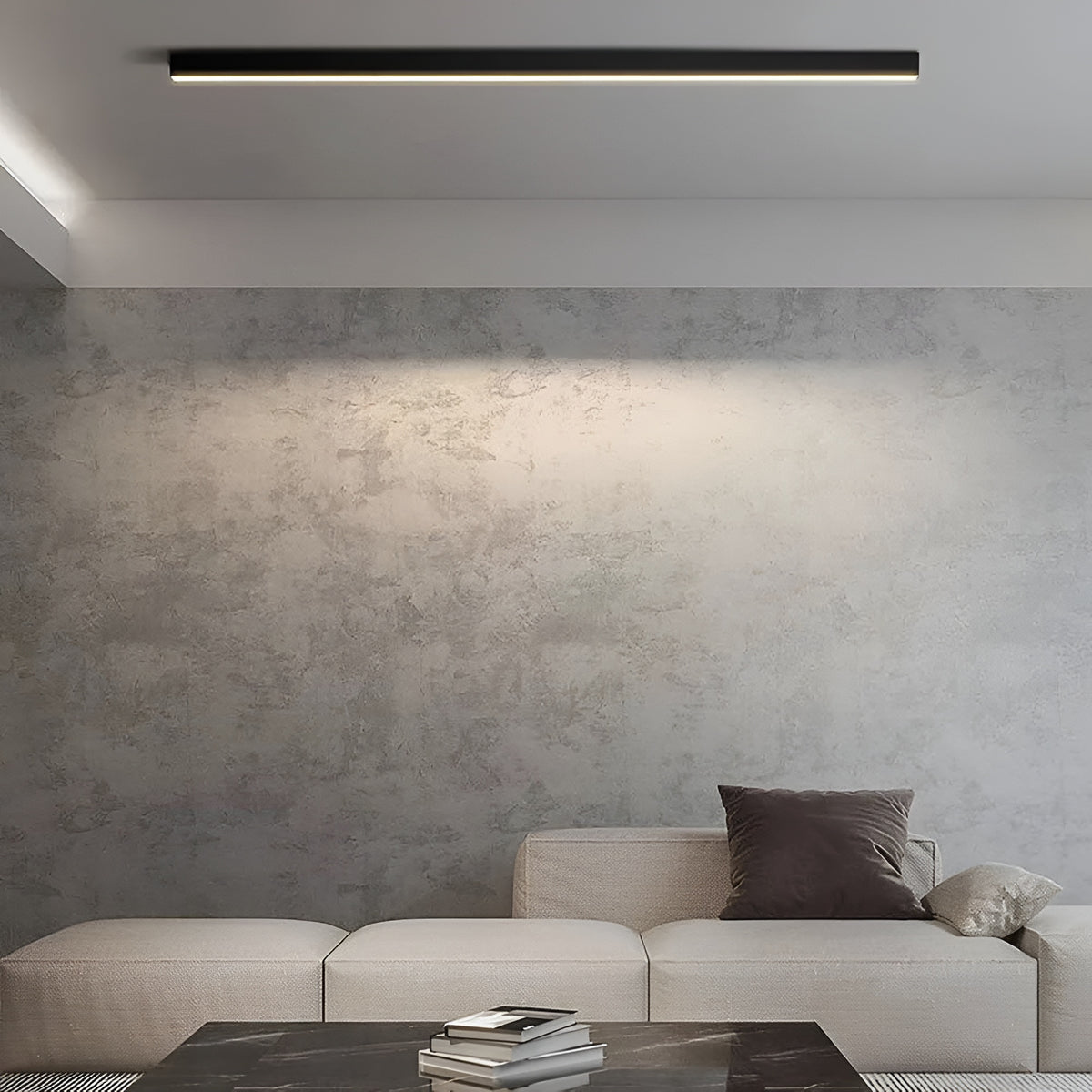 Althea Nordic Linear Aluminium Acrylic LED Ceiling Light
