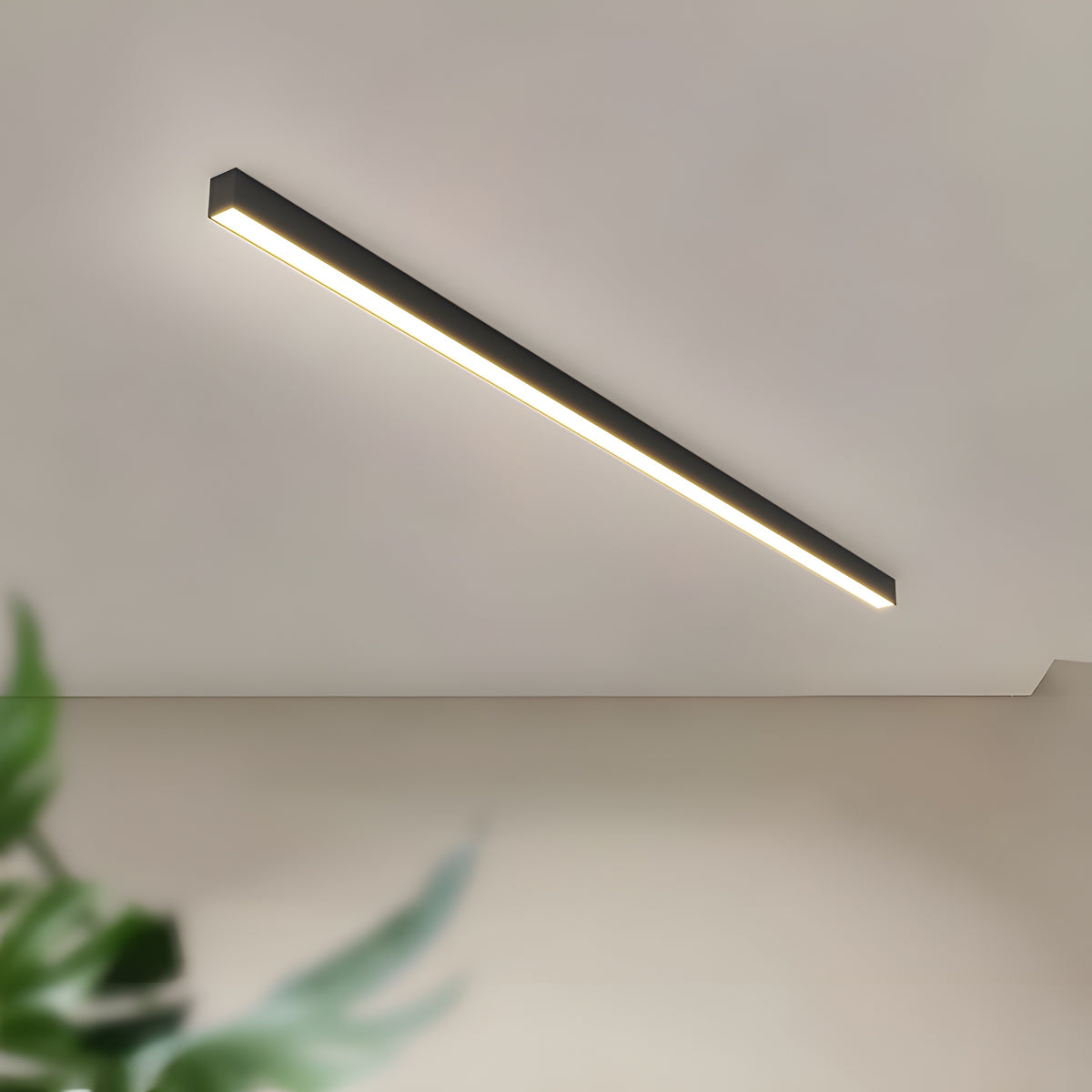 Althea Nordic Linear Aluminium Acrylic LED Ceiling Light