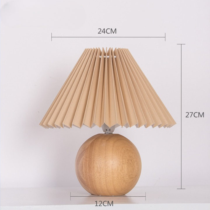 Modern Ceramic Retro Pleated Cone Shape Table Lamp