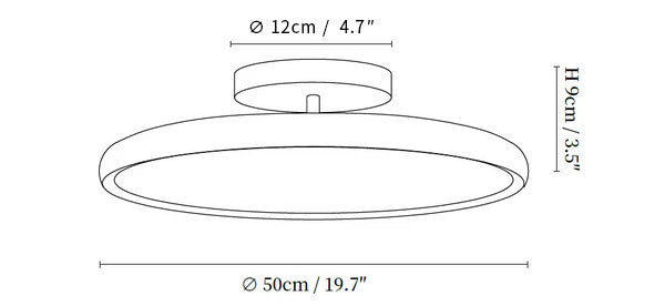 Zayn French Cream Style Acrylic Shade Ceiling Light