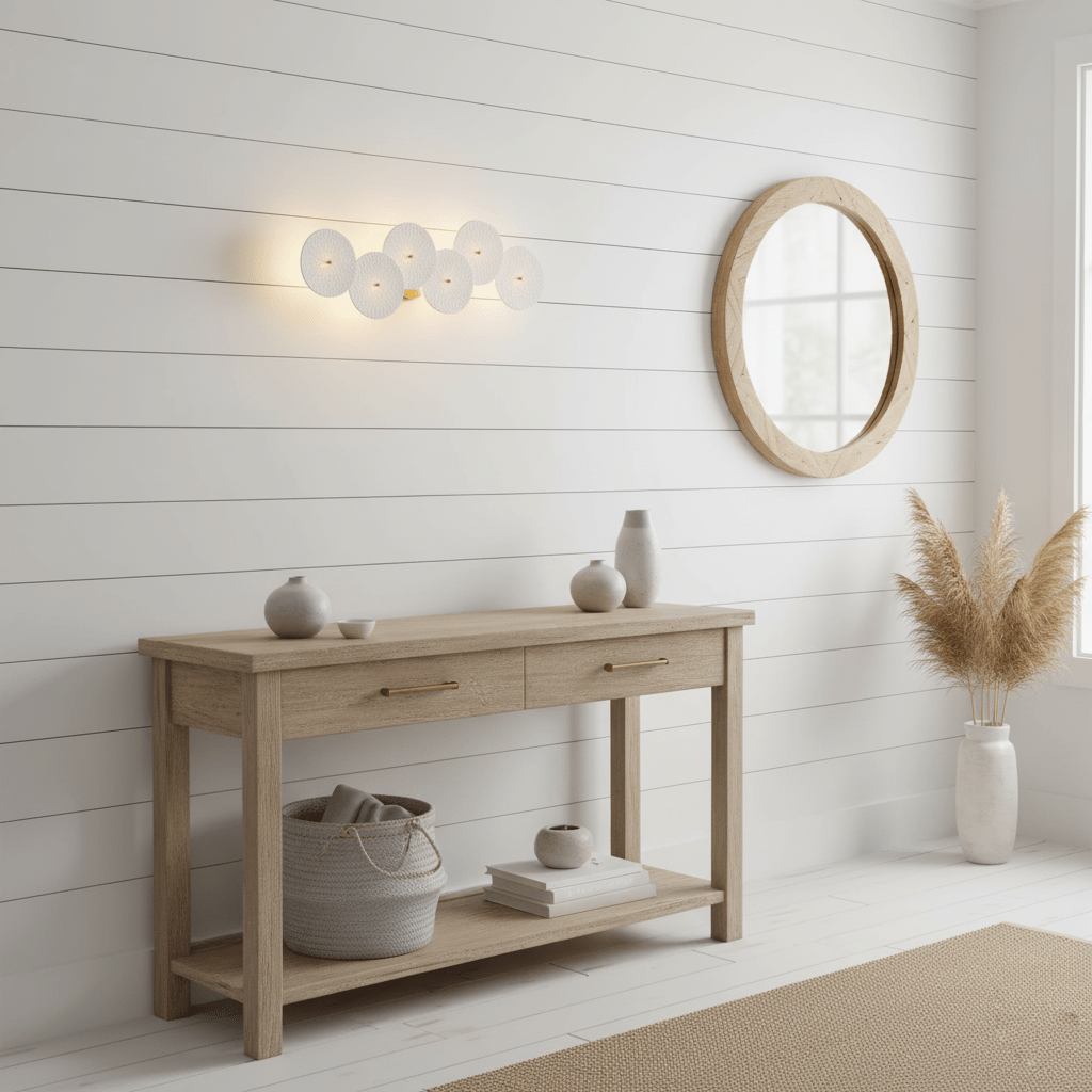 Aurelia Nordic Lotus Petal Ceramic Wall Light