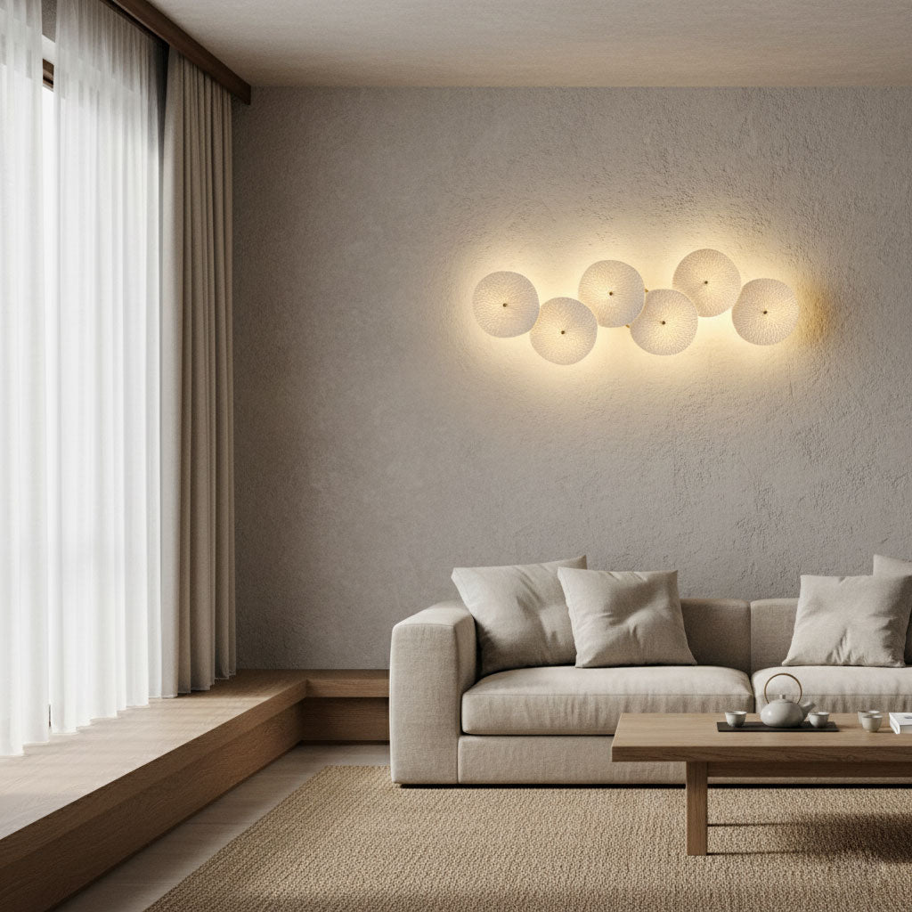 Aurelia Nordic Lotus Petal Ceramic Wall Light