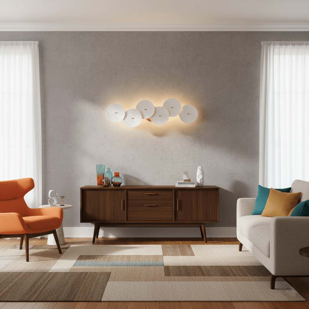 Aurelia Nordic Lotus Petal Ceramic Wall Light