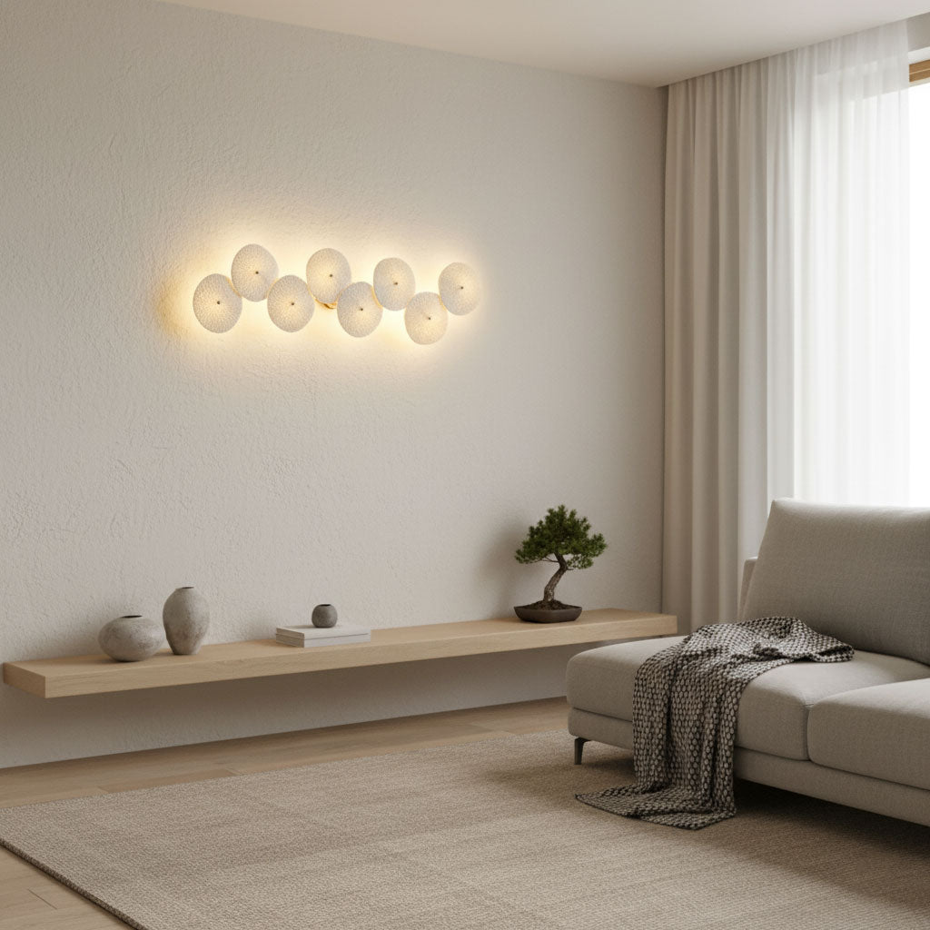 Aurelia Nordic Lotus Petal Ceramic Wall Light