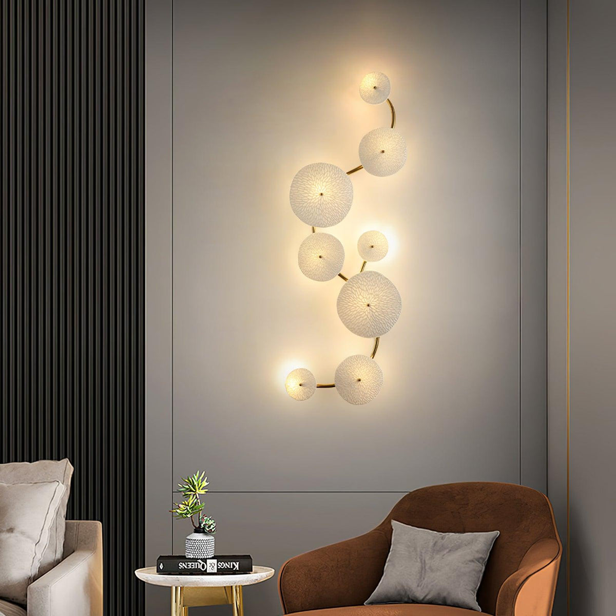 Aurelia Nordic Lotus Petal Ceramic Wall Light