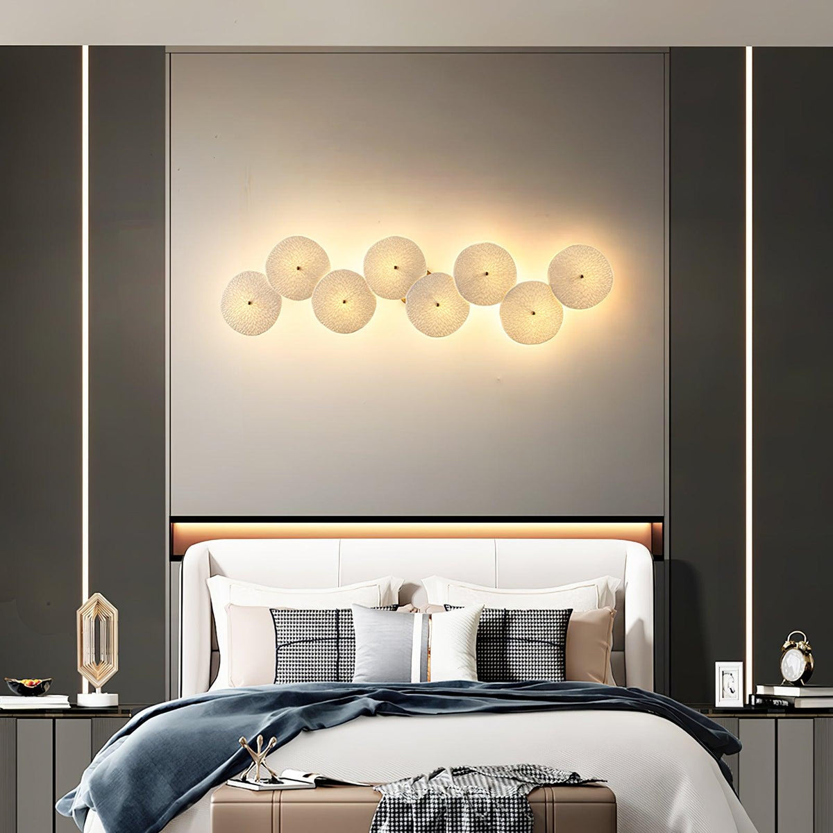 Aurelia Nordic Lotus Petal Ceramic Wall Light