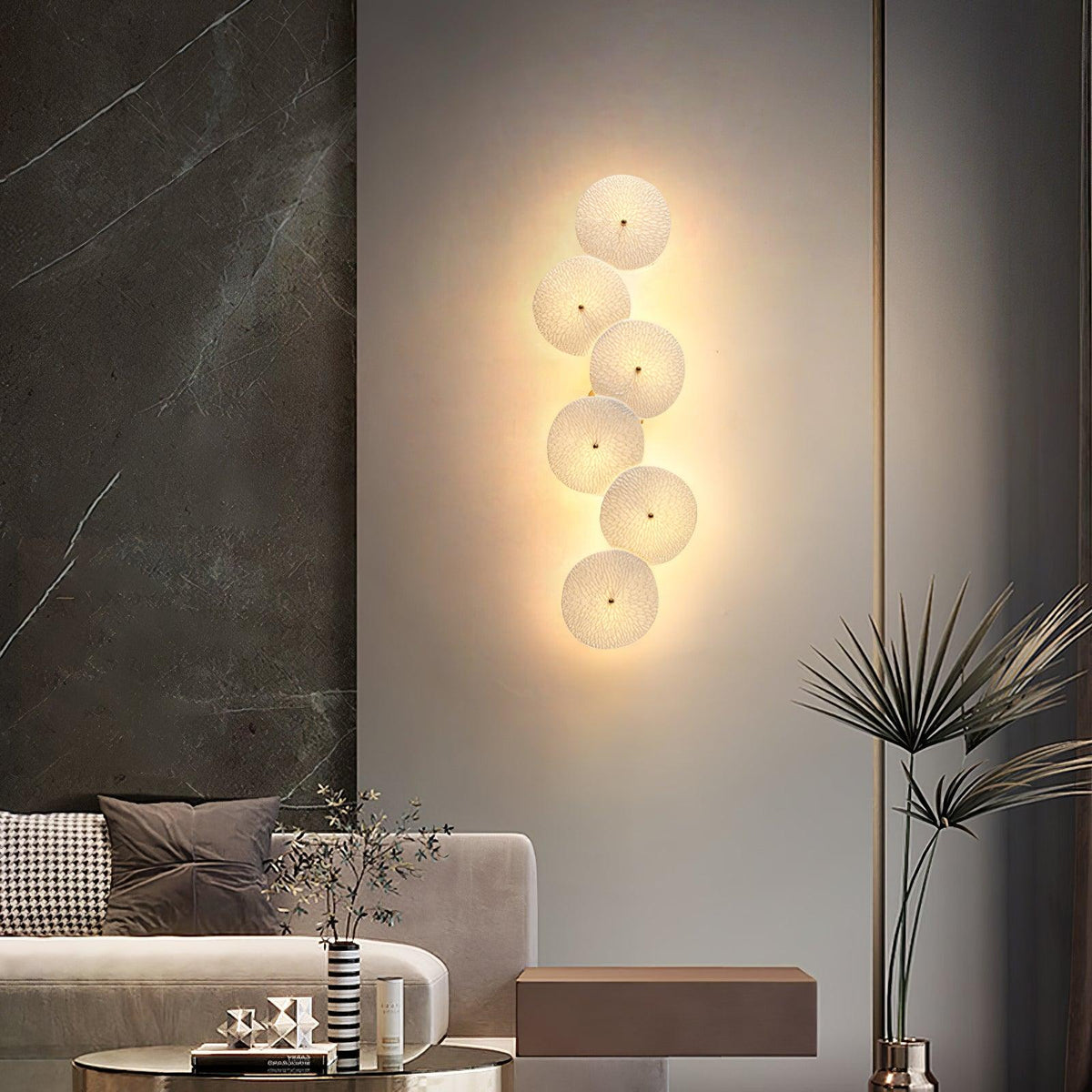 Aurelia Nordic Lotus Petal Ceramic Wall Light
