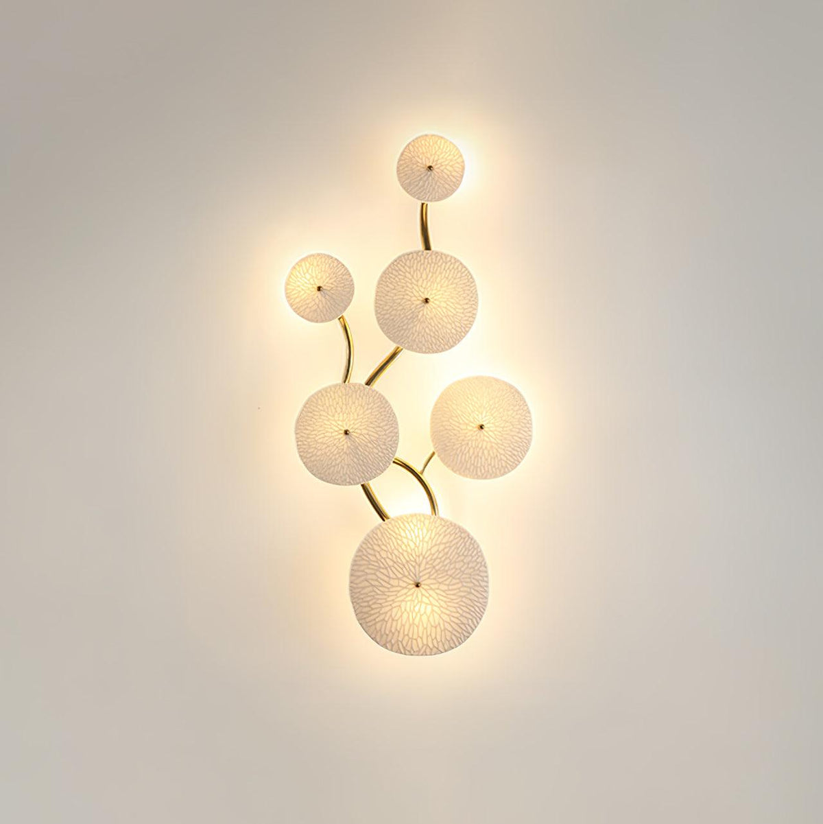 Aurelia Nordic Lotus Petal Ceramic Wall Light