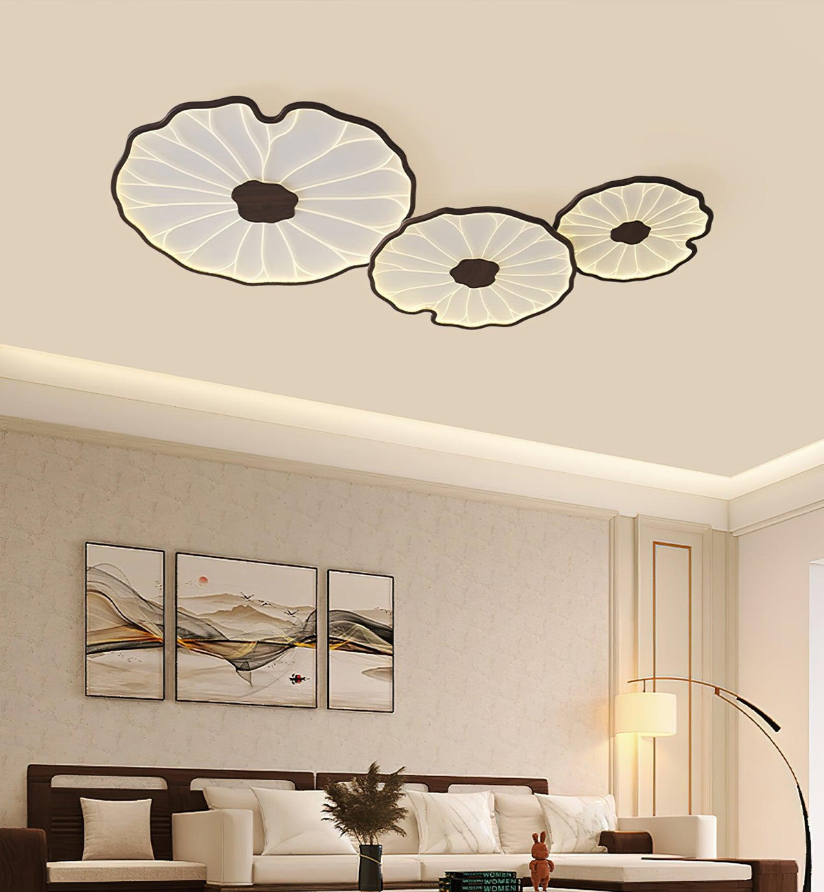 Avina Lotus Leaf Ceiling Light