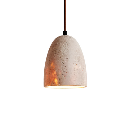 Yellow Travertine Japanese Style Pendant Light