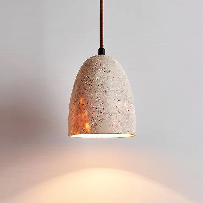 The Light of Travertine Pendant Light