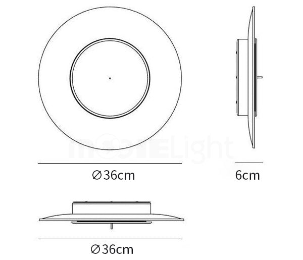 Lampada da soffitto Nordic Lunaire