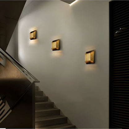 Luther Copper Double Lights Antique Style Wall Light