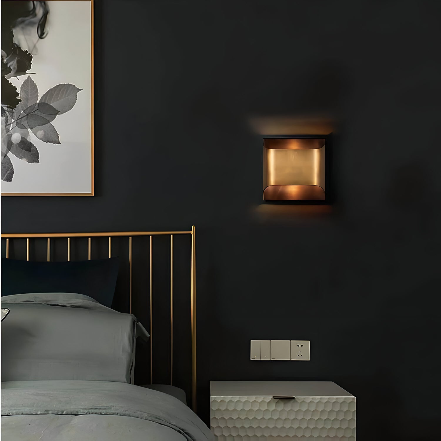 Luther Copper Double Lights Antique Style Wall Light