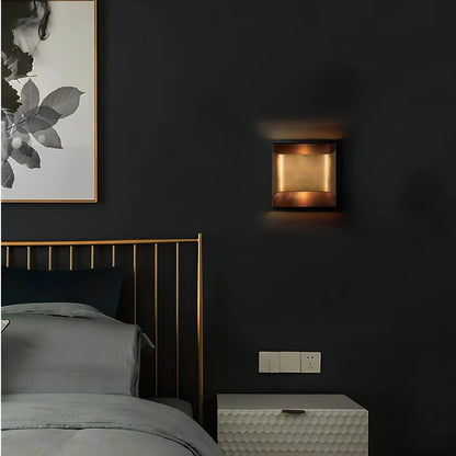 Luther Copper Double Lights Antique Style Wall Light