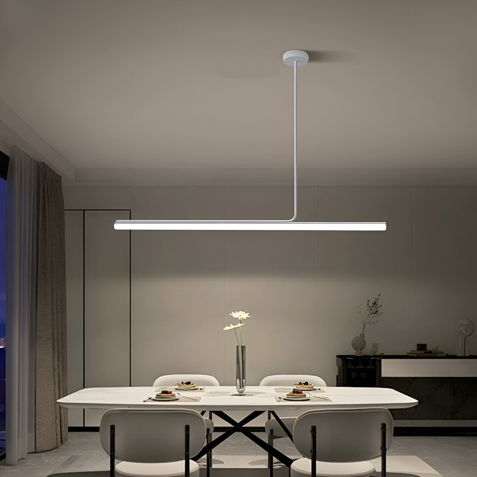 Luxury Acrylic Lampshade Mariah Linear Pendant Light