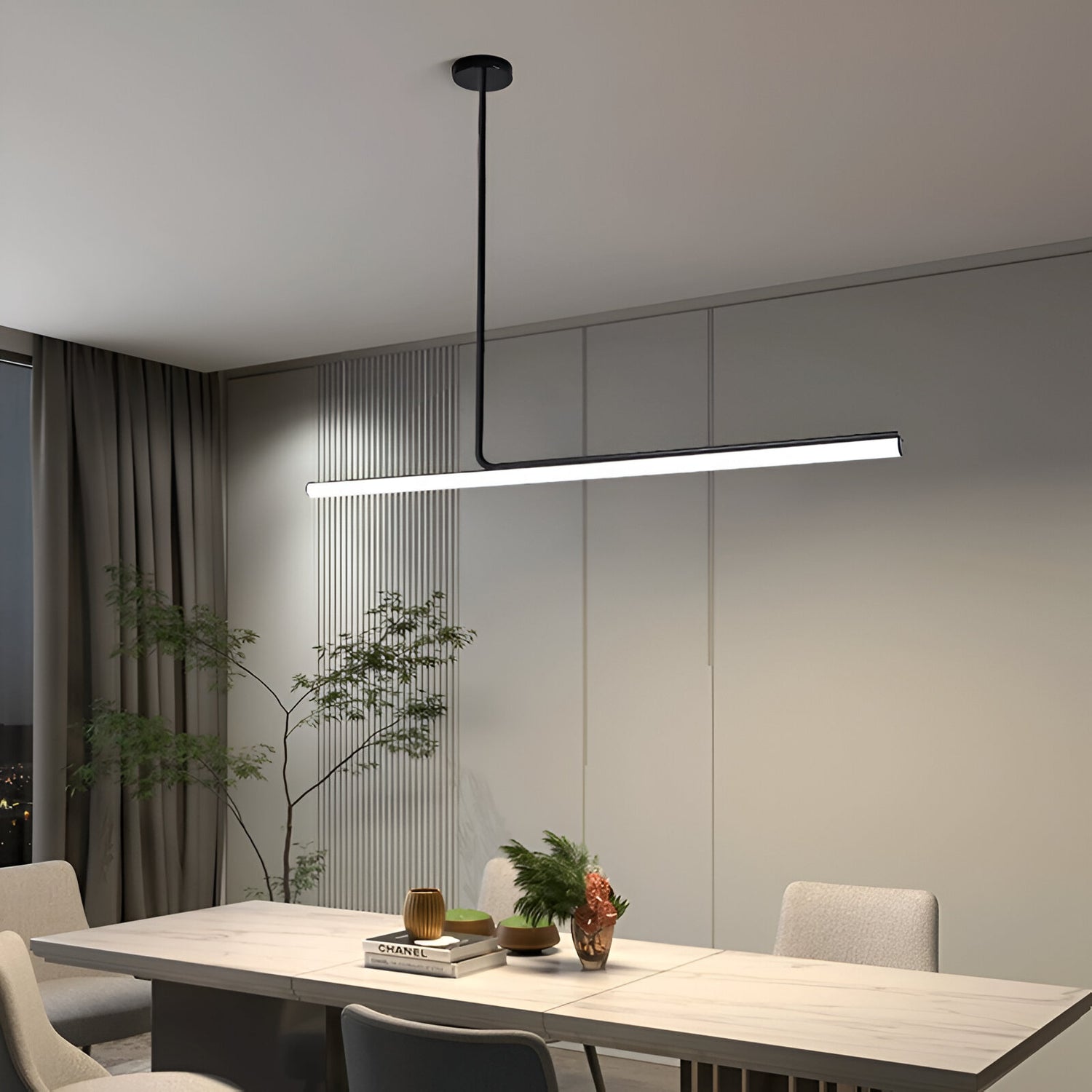 Luxury Acrylic Lampshade Mariah Linear Pendant Light